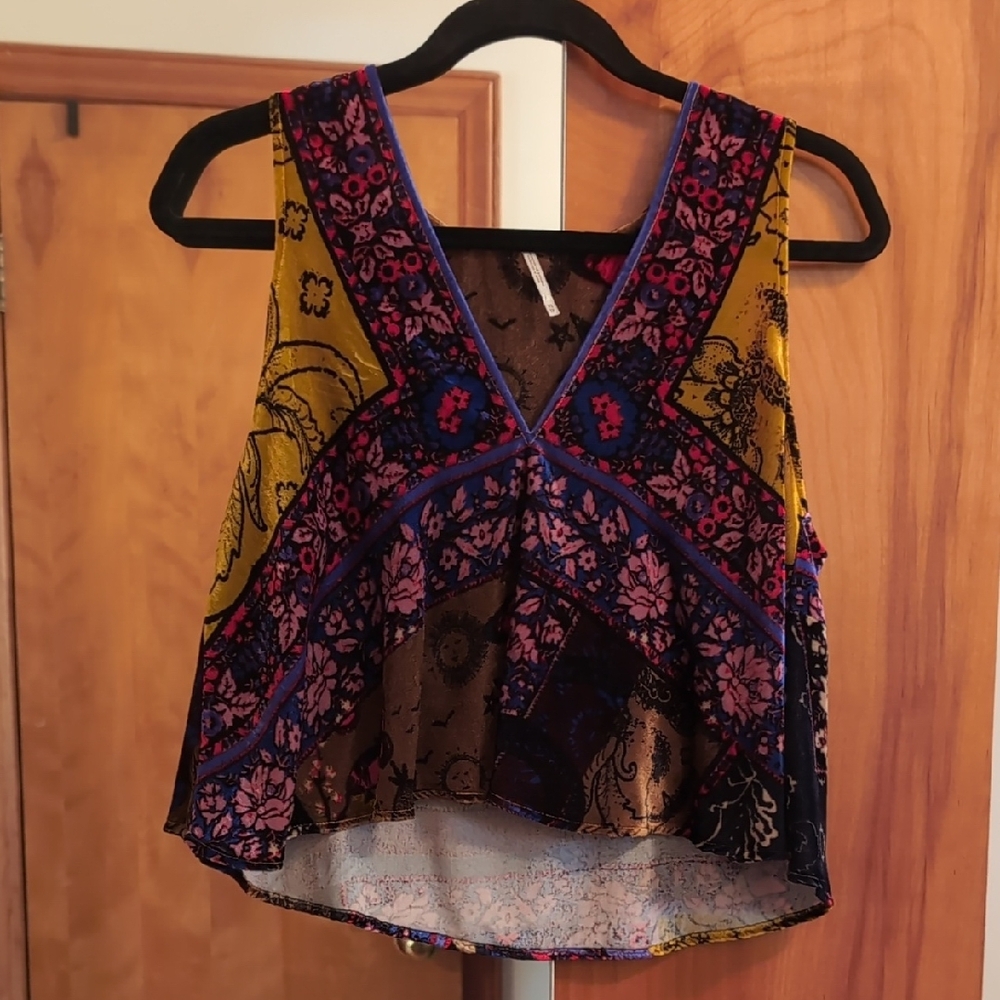 Free People Sweet Daydreams velvet swing tank - Picture 3 of 6